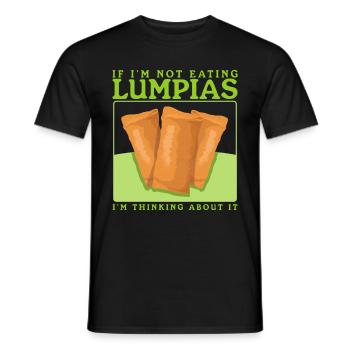 Lumpia Spring Roll Loempia Gift - Men's T-Shirt - black - Front - AI Model Male 178 light (178cm)
