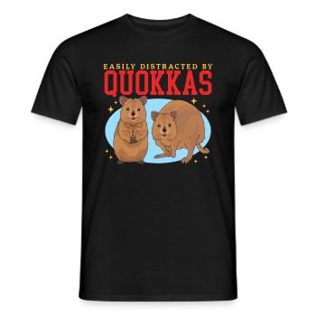 Quokka Kängurus Quokkas Geschenk - Männer T-Shirt - Schwarz - Vorne - AI Model Male 178 light (178cm)
