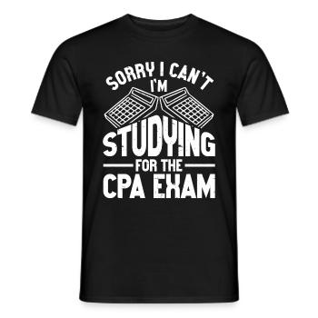 Tax Day CPA Accountant - Men's T-Shirt - black - Front - AI Model Male 178 light (178cm)