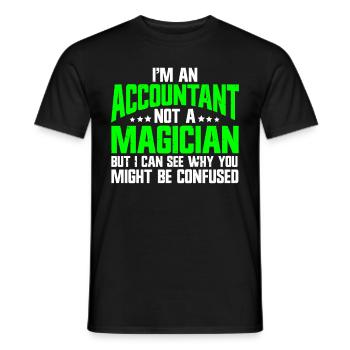 Tax Day CPA Accountant - Men's T-Shirt - black - Front - AI Model Male 178 light (178cm)