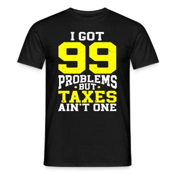 Tax Day CPA Accountant - Men's T-Shirt - black - Front - AI Model Male 178 light (178cm)