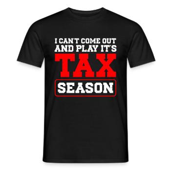 Tax Day CPA Accountant - Men's T-Shirt - black - Front - AI Model Male 178 light (178cm)