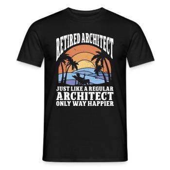 Architect Architecture - Men's T-Shirt - black - Front - AI Model Male 178 light (178cm)