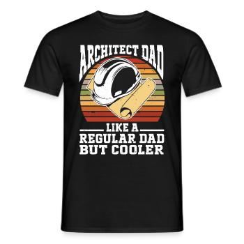 Architect Architecture - Men's T-Shirt - black - Front - AI Model Male 178 light (178cm)