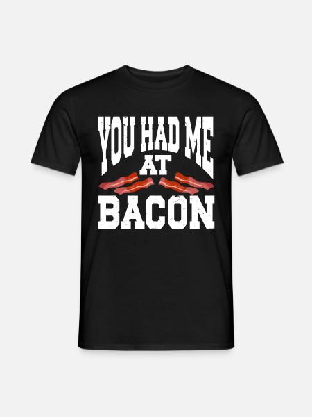 Tu m’as eu au bacon - T-shirt homme - noir