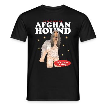 Lévrier afghan chien propriétaire cadeau - T-shirt homme - noir - Devant - AI Model Male 178 light (178cm)