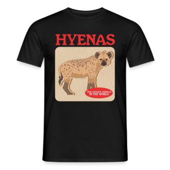 Hyena Spotted Hyena Hyena Gift - Men's T-Shirt - black - Front - AI Model Male 178 light (178cm)