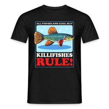 Killifish Egg-laying Toothcarp Gift - Men's T-Shirt - black - Front - AI Model Male 178 light (178cm)