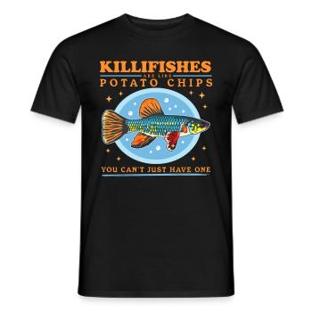 Egg-laying Toothcarp Killifish Gift - Men's T-Shirt - black - Front - AI Model Male 178 light (178cm)