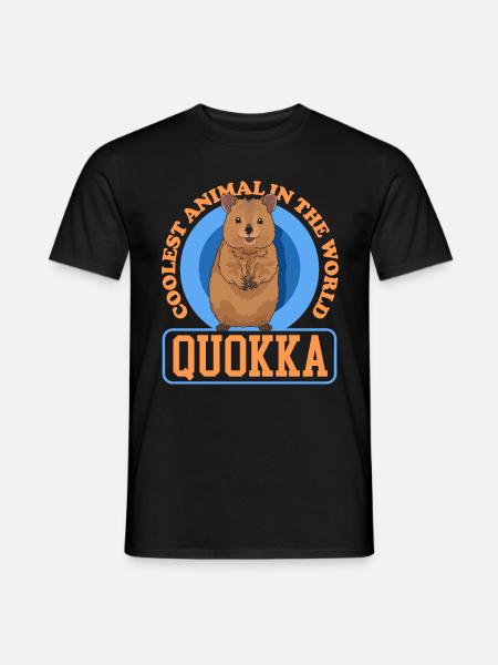 Quokka Canguro dalla coda corta Il regalo di Quokka - T-shirt uomo - nero