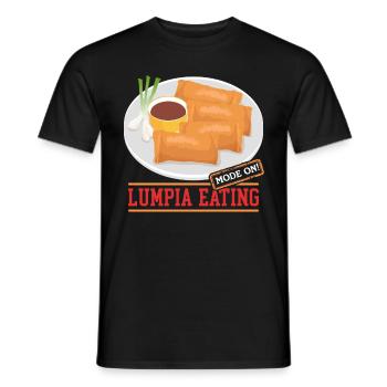 Lumpia Spring Roll Loempia Gift - Men's T-Shirt - black - Front - AI Model Male 178 light (178cm)