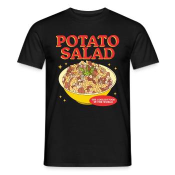 Salade de pommes de terre Cadeaux de salade de pommes de terre - T-shirt homme - noir - Devant - AI Model Male 178 light (178cm)