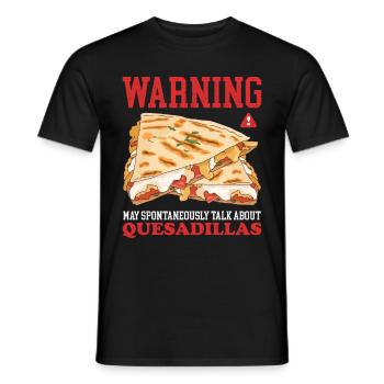 Quesadilla Tortilla Quesadillas Geschenk - Männer T-Shirt - Schwarz - Vorne - AI Model Male 178 light (178cm)