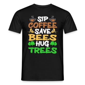 Earth Day Climate Change Awareness - Männer T-Shirt - Schwarz - Vorne - AI Model Male 178 light (178cm)