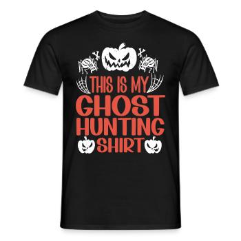 This Is My Ghost Hunting Shirt Paranormal Hunter - Männer T-Shirt - Schwarz - Vorne - AI Model Male 178 light (178cm)