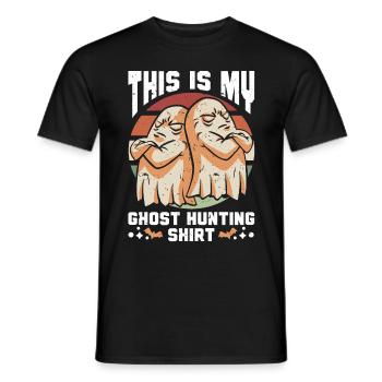 This Is My Ghost Hunting Shirt Paranormal Hunter - Männer T-Shirt - Schwarz - Vorne - AI Model Male 178 light (178cm)