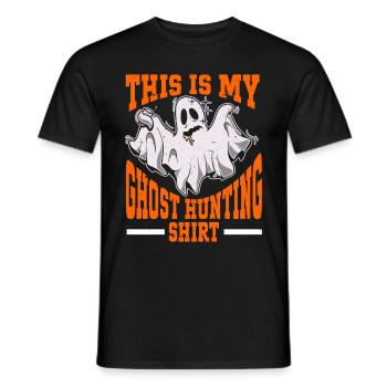 This Is My Ghost Hunting Shirt Paranormal Hunter - Männer T-Shirt - Schwarz - Vorne - AI Model Male 178 light (178cm)