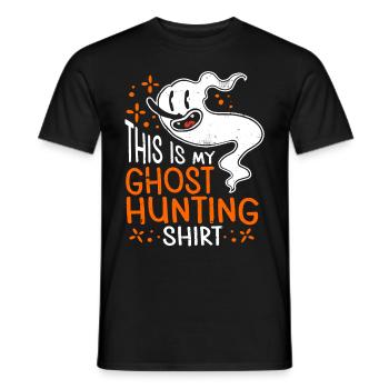 This Is My Ghost Hunting Shirt Paranormal Hunter - Männer T-Shirt - Schwarz - Vorne - AI Model Male 178 light (178cm)