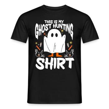 This Is My Ghost Hunting Shirt Paranormal Hunter - Männer T-Shirt - Schwarz - Vorne - AI Model Male 178 light (178cm)