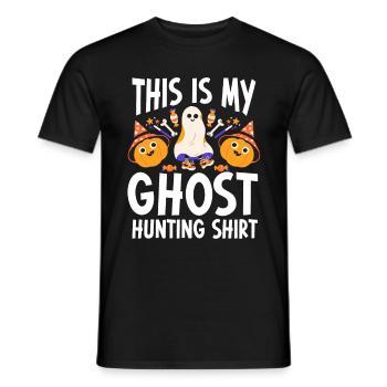This Is My Ghost Hunting Shirt Paranormal Hunter - Männer T-Shirt - Schwarz - Vorne - AI Model Male 178 light (178cm)