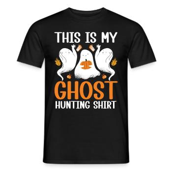 This Is My Ghost Hunting Shirt Paranormal Hunter - Männer T-Shirt - Schwarz - Vorne - AI Model Male 178 light (178cm)