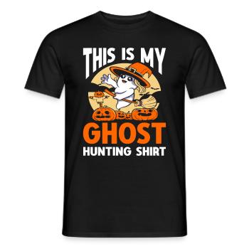 This Is My Ghost Hunting Shirt Paranormal Hunter - Männer T-Shirt - Schwarz - Vorne - AI Model Male 178 light (178cm)