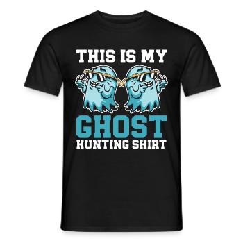 This Is My Ghost Hunting Shirt Paranormal Hunter - Männer T-Shirt - Schwarz - Vorne - AI Model Male 178 light (178cm)