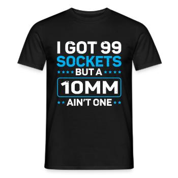 Mécanicien J’ai 99 douilles mais un 10mm n’en est pas un - T-shirt homme - noir - Devant - AI Model Male 178 light (178cm)