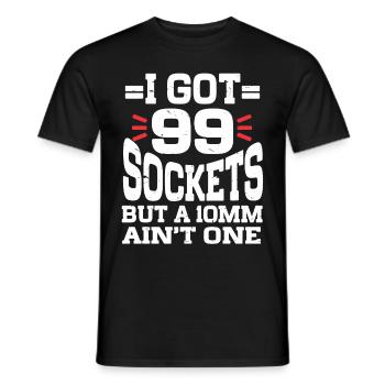 Mécanicien J’ai 99 douilles mais un 10mm n’en est pas un - T-shirt homme - noir - Devant - AI Model Male 178 light (178cm)
