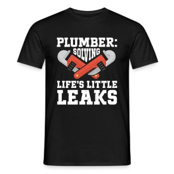Drôle Je suis plombier - T-shirt homme - noir - Devant - AI Model Male 178 light (178cm)