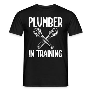 Drôle Je suis plombier - T-shirt homme - noir - Devant - AI Model Male 178 light (178cm)