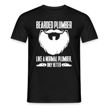 Drôle Je suis plombier - T-shirt homme - noir - Devant - AI Model Male 178 light (178cm)