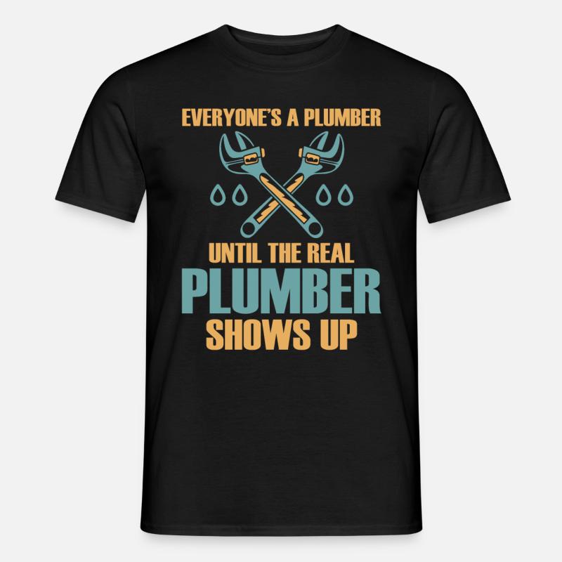 Funny I'm A Plumber - Männer T-Shirt - Schwarz