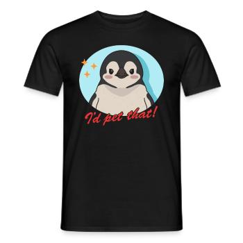 Pinguin lustige Baby Pinguine Geschenke - Männer T-Shirt - Schwarz - Vorne - AI Model Male 178 light (178cm)