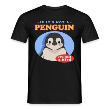 Penguin Baby Penguins Gift - Men's T-Shirt - black - Front - AI Model Male 178 light (178cm)