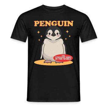 Penguin Baby Cute Penguins Gift - Men's T-Shirt - black - Front - AI Model Male 178 light (178cm)