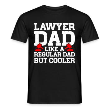 Law Lawyer - Männer T-Shirt - Schwarz - Vorne - AI Model Male 178 light (178cm)