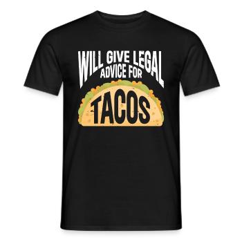 Law Lawyer - Männer T-Shirt - Schwarz - Vorne - AI Model Male 178 light (178cm)