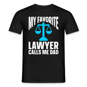 Law Lawyer - Männer T-Shirt - Schwarz - Vorne - AI Model Male 178 light (178cm)