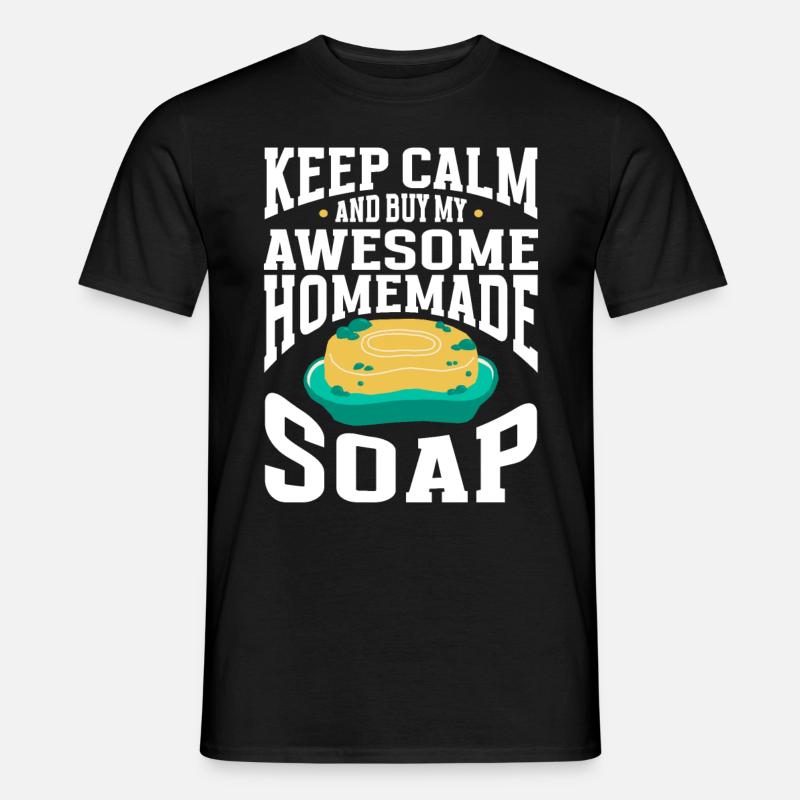 Soap Making Soap Maker - Männer T-Shirt - Schwarz