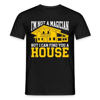 Agent immobilier Agent immobilier - T-shirt homme - noir - Devant - AI Model Male 178 light (178cm)