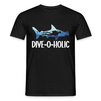 Plongée sous-marine - T-shirt homme - noir - Devant - AI Model Male 178 light (178cm)