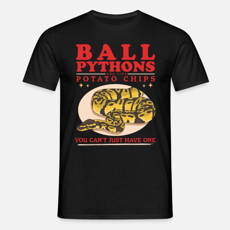 Roi Python Python Serpent Cadeaux - T-shirt Homme - noir