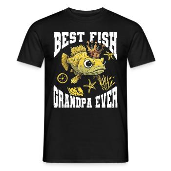Aquariophile d’aquarium d’aquarium - T-shirt homme - noir - Devant - AI Model Male 178 light (178cm)