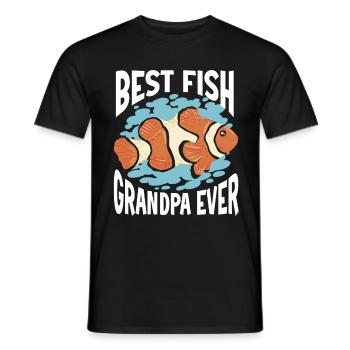 Aquariophile d’aquarium d’aquarium - T-shirt homme - noir - Devant - AI Model Male 178 light (178cm)
