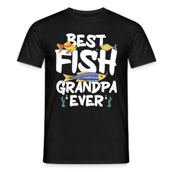 Aquariophile d’aquarium d’aquarium - T-shirt homme - noir - Devant - AI Model Male 178 light (178cm)