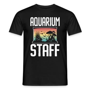 Aquariophile d’aquarium d’aquarium - T-shirt homme - noir - Devant - AI Model Male 178 light (178cm)