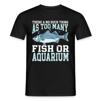 Aquariophile d’aquarium d’aquarium - T-shirt homme - noir - Devant - AI Model Male 178 light (178cm)