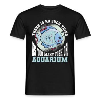 Aquariophile d’aquarium d’aquarium - T-shirt homme - noir - Devant - AI Model Male 178 light (178cm)