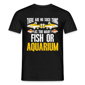 Aquariophile d’aquarium d’aquarium - T-shirt homme - noir - Devant - AI Model Male 178 light (178cm)